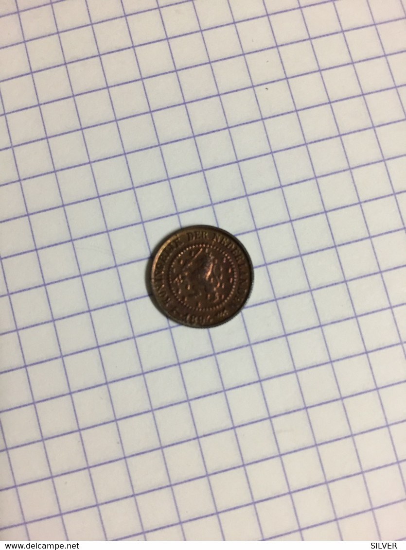 Pays Bas Netherlands 1/2 Cent 1894 Unc Or Almost - Gold- & Silbermünzen