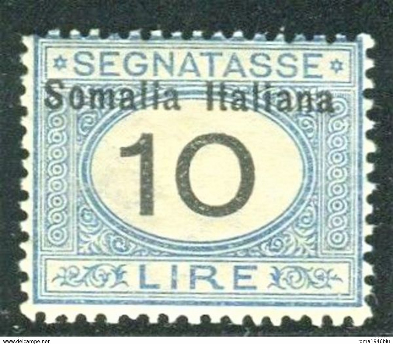 SOMALIA 1926 SEGNATASSE 10 L. * GOMMA ORIGINALE - Somalia