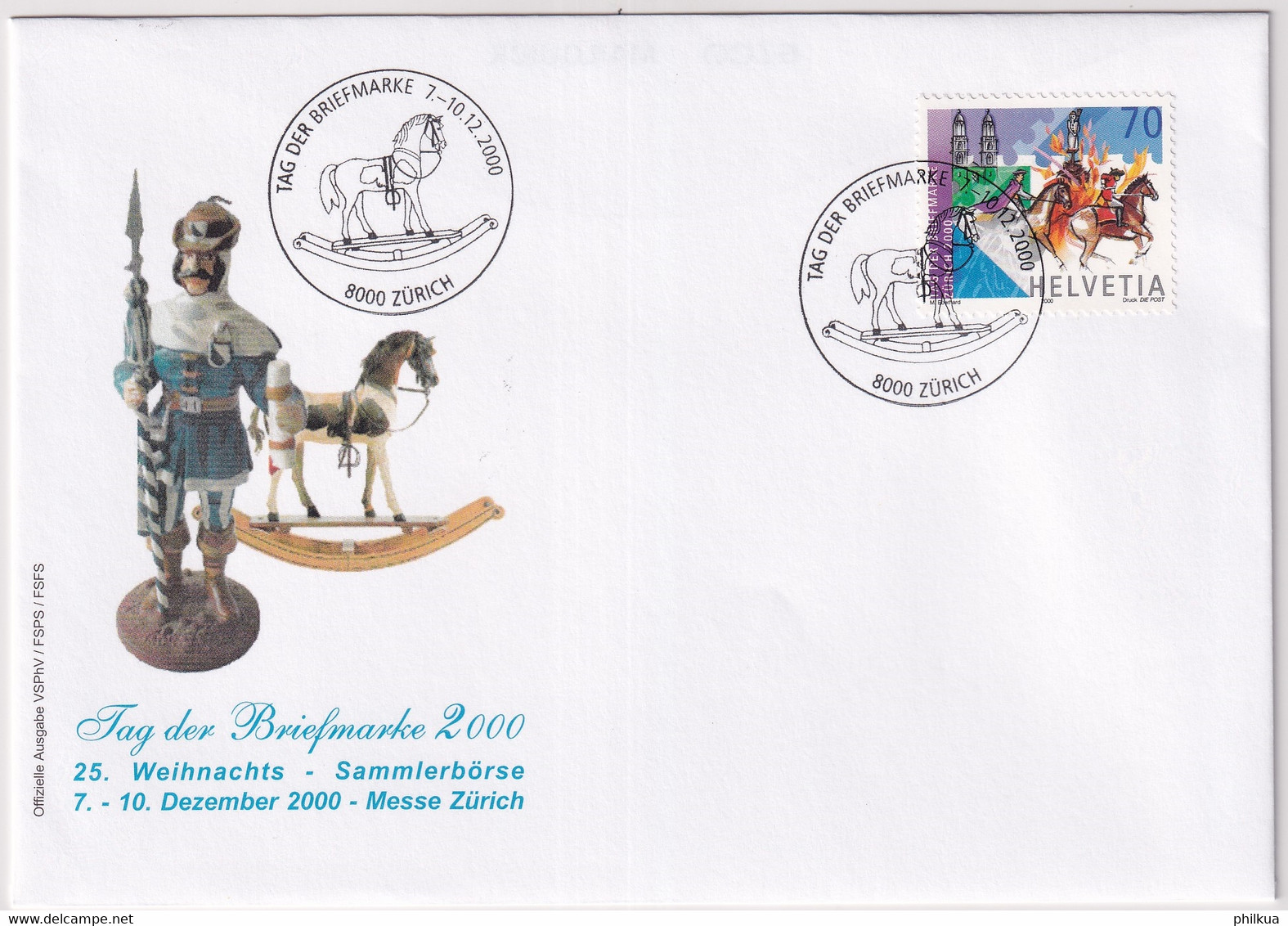 MiNr. 1738 Schweiz 2000, 21. Nov. Tag Der Briefmarke - Giornata Del Francobollo
