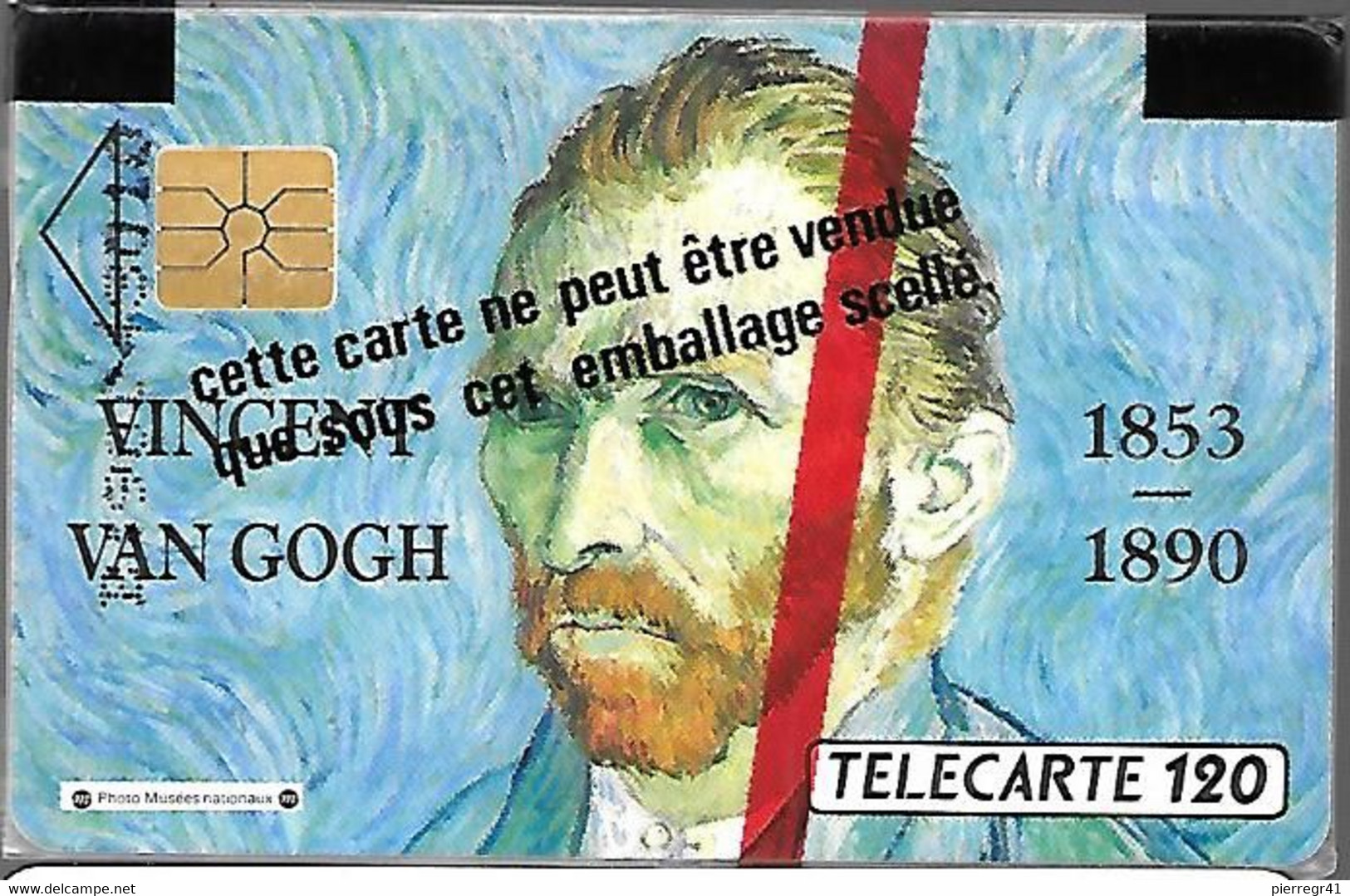 CARTE-PUBLIC-1990-120U-F114-SO2-VAN GOGH-NSB-V°Pe 2866-TBE - 1990