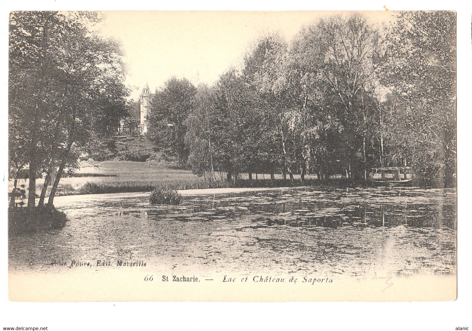 CPA 83 S2.5T ZACHARIE  LAC ET CHATEAU DE SAPORTA - Brignoles