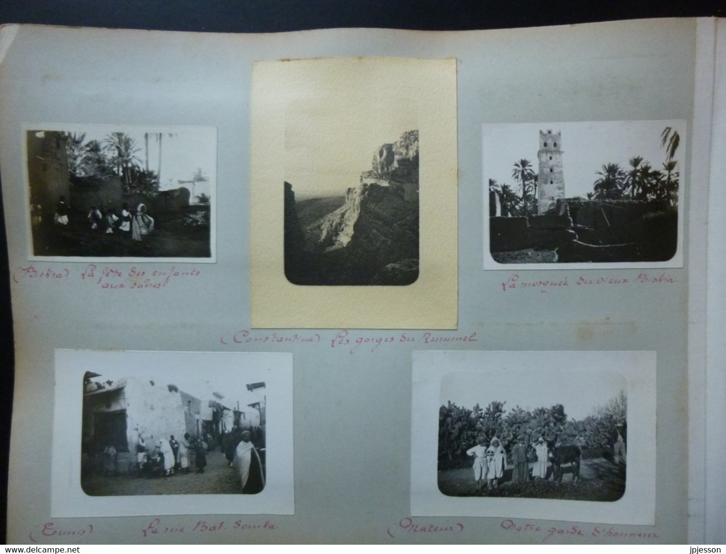PHOTOGRAPHIES - ALGERIE ( DILIGENCE A TENIET EL HAAD ) - 41 PHOTOS - VOYAGE 1901 - 5 PAGES D'ALBUM
