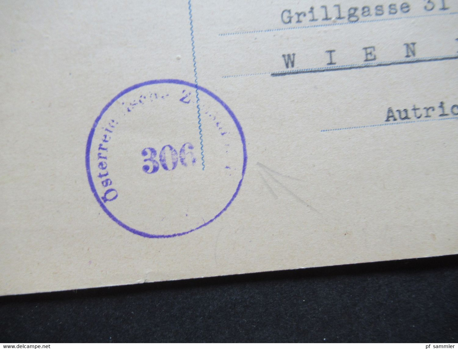 Frankreich 1951 Auslandspostkarte Nach Wien Mit Österreichischem Zensurstempel / Österreichische Zensurstelle 306 - Cartas & Documentos