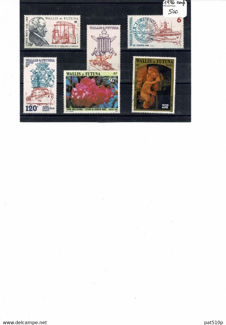 WALLIS FUTUNA Lot 1986 - Other & Unclassified