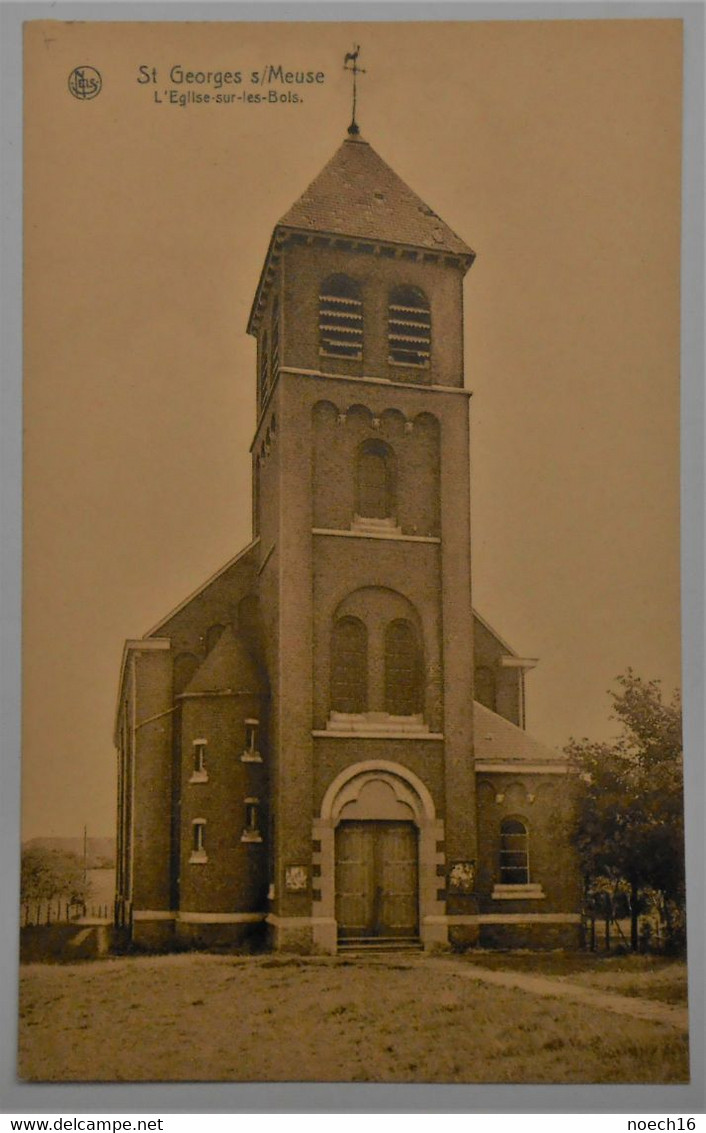 CPA St Georges S/Meuse - L'Eglise Sur-les-Bois / Edit. Micha Frères Et Sœurs, Papiers Peints - Saint-Georges-sur-Meuse