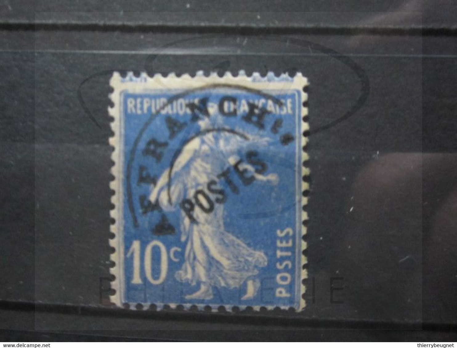 VEND BEAU TIMBRE PREOBLITERE DE FRANCE N° 52 , PIQUAGE DECALE , SANS GOMME !!! (c) - Used Stamps