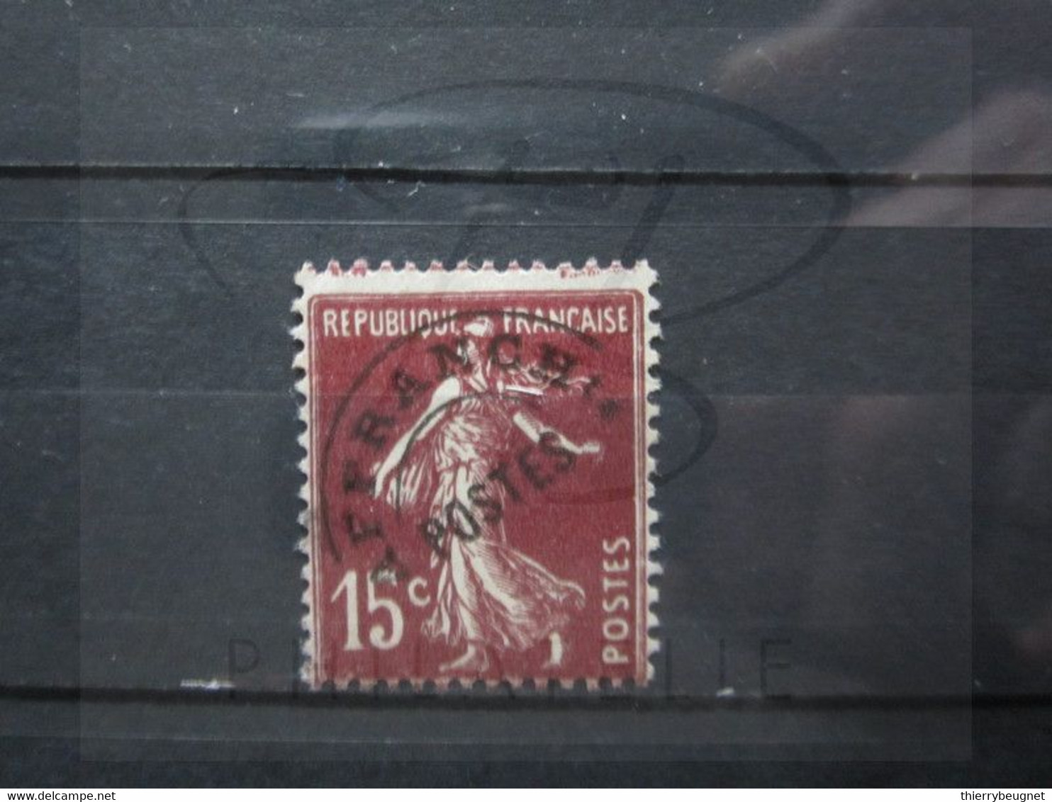 VEND BEAU TIMBRE PREOBLITERE DE FRANCE N° 53 , PIQUAGE DECALE , SANS GOMME !!! (b) - Usati