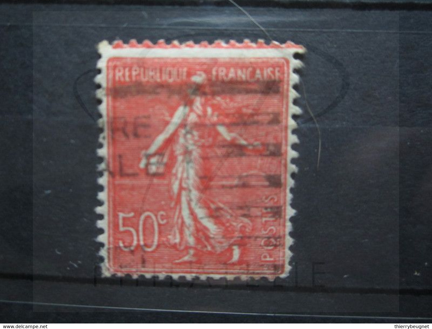 VEND BEAU TIMBRE DE FRANCE N° 199 + LIGNE ROUGE !!! (f) - Used Stamps