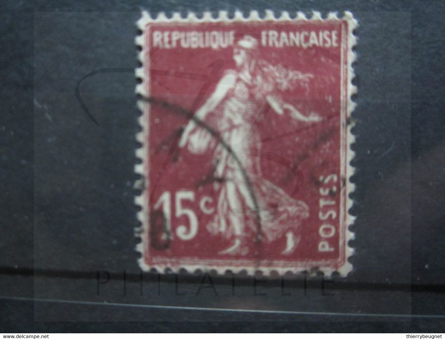 VEND BEAU TIMBRE DE FRANCE N° 189 , IMPRESSION DOUBLE !!! - Gebraucht