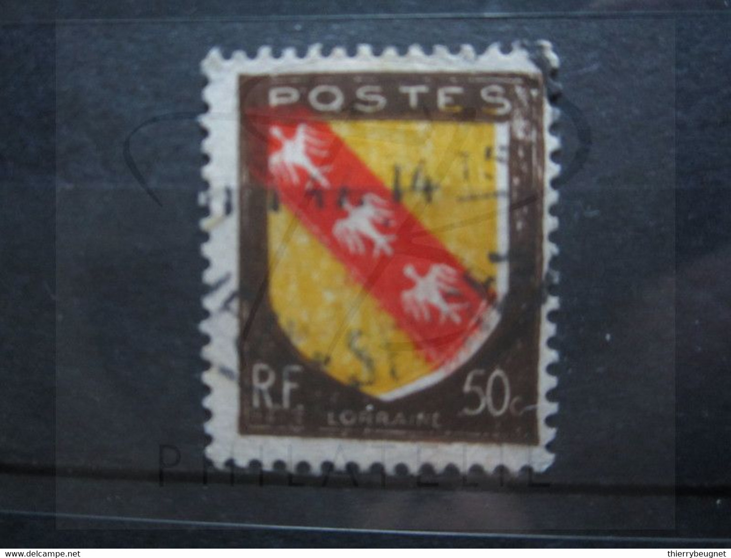 VEND BEAU TIMBRE DE FRANCE N° 757 , MARRON DECALE !!! (a) - Used Stamps