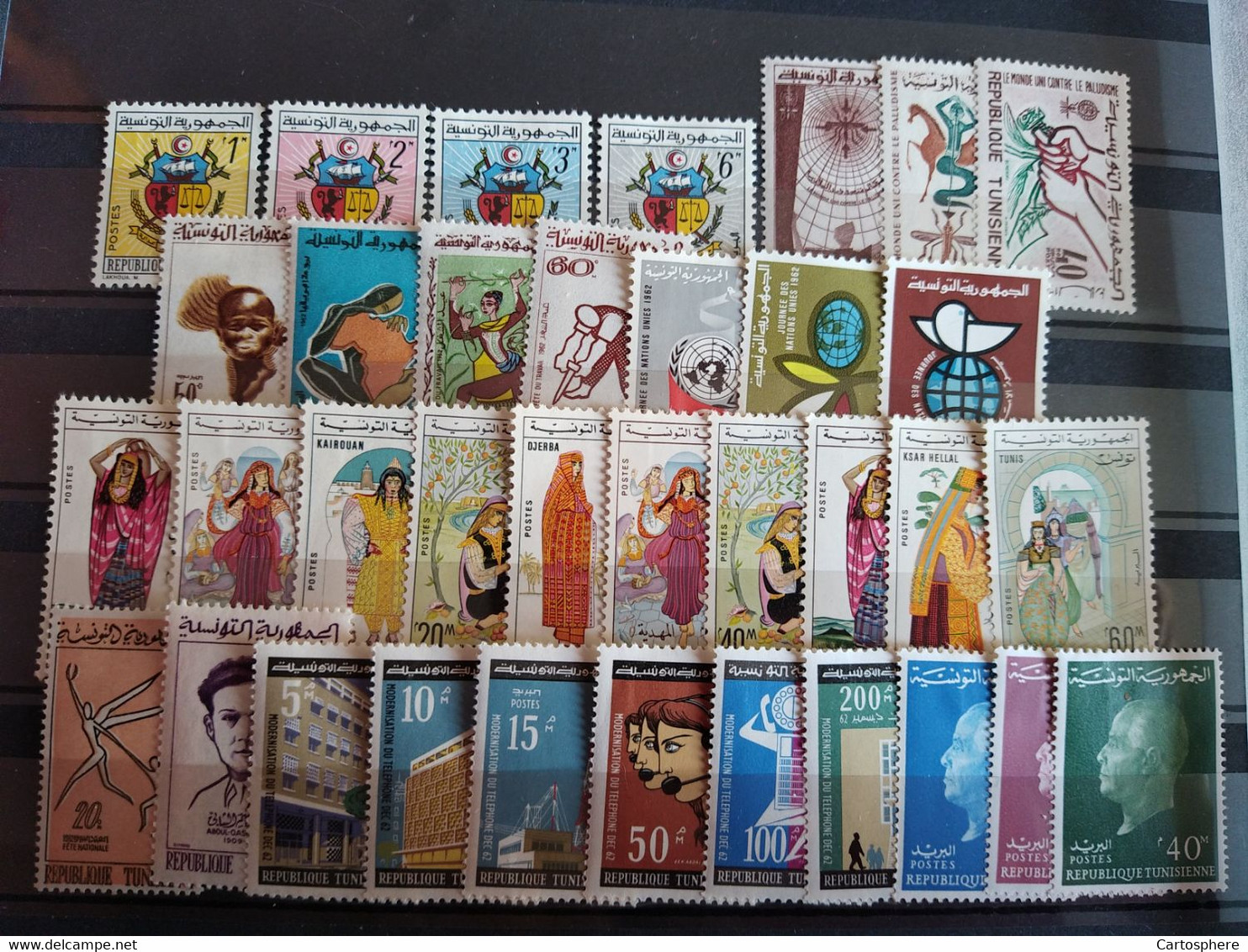 Tunisie - Tunisia - Yvert 541-571 Neufs Sans Charnière - Année Complète 1962 - Tunisia (1956-...)