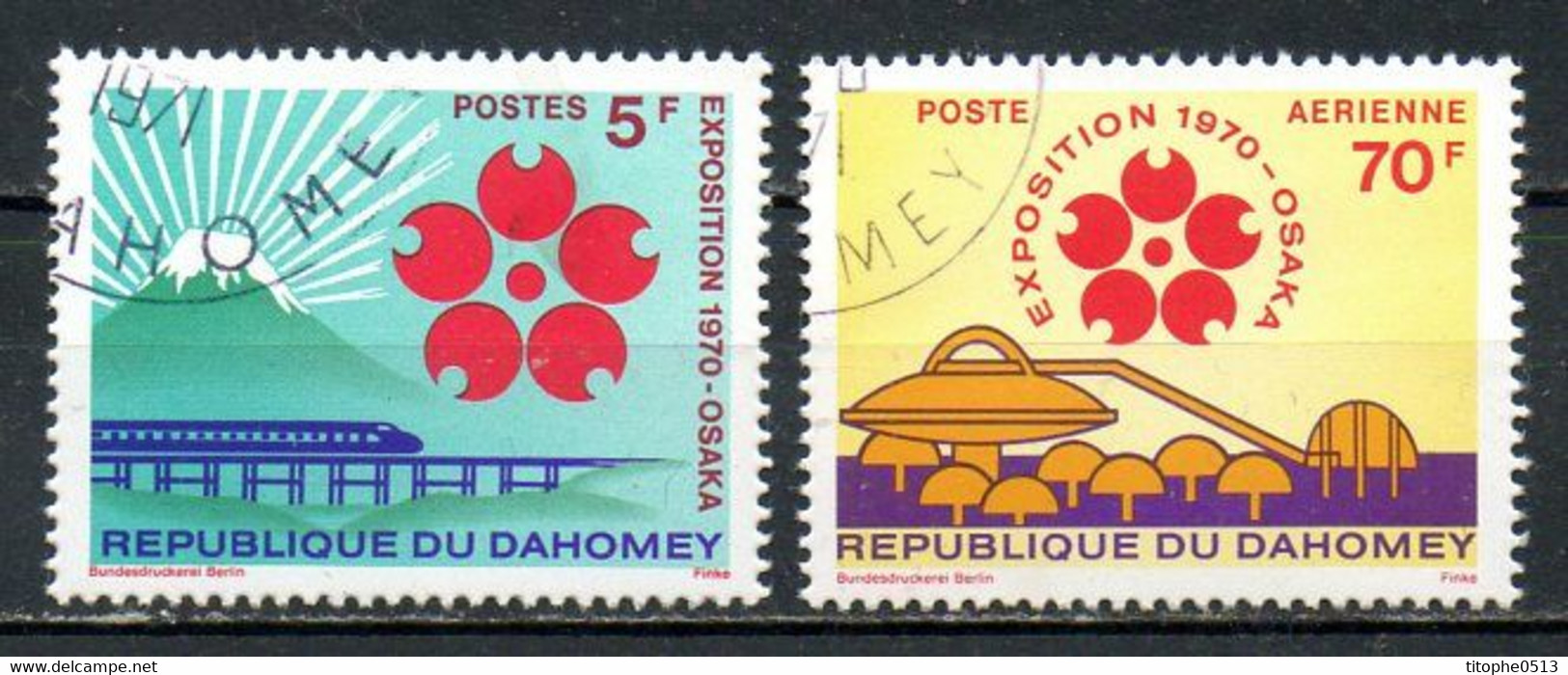 DAHOMEY. N°290 + PA 127 Oblitérés De 1970. Exposition Universelle D'Osaka. - 1970 – Osaka (Japan)