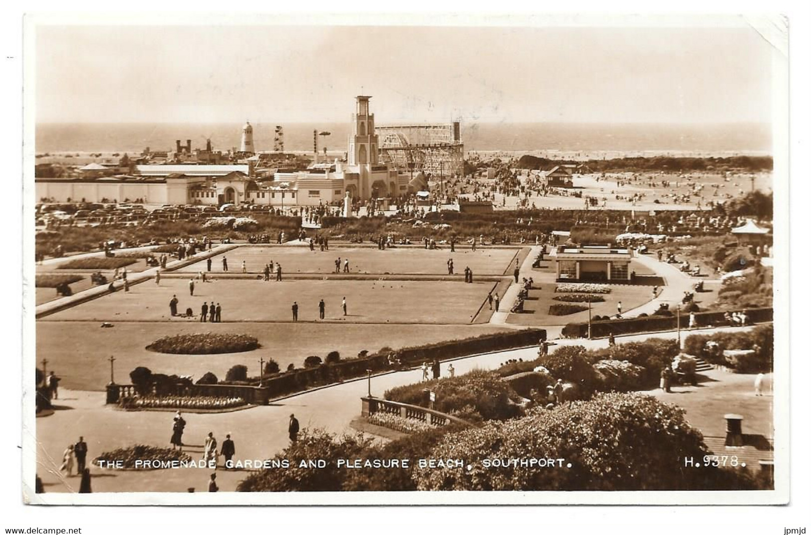 THE PROMENADE GARDENS AND PLEASURE BEACH, SOUTHPORT - Publ. Valentine's N° H 9378 - 1953 - Southport