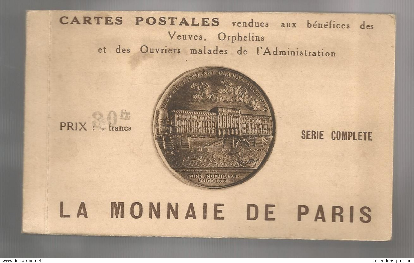 Cp, Métier , Industrie , LA MONNAIE DE PARIS , Série Compléte, CARNET DE 24 CARTES POSTALES - Industry