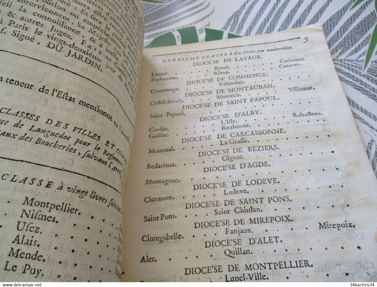 Arrest Conseil D'état Du Roi 22/05/1719 Règlement Contrôle Des Baux De Boucherie Provinces Languedoc - Decrees & Laws