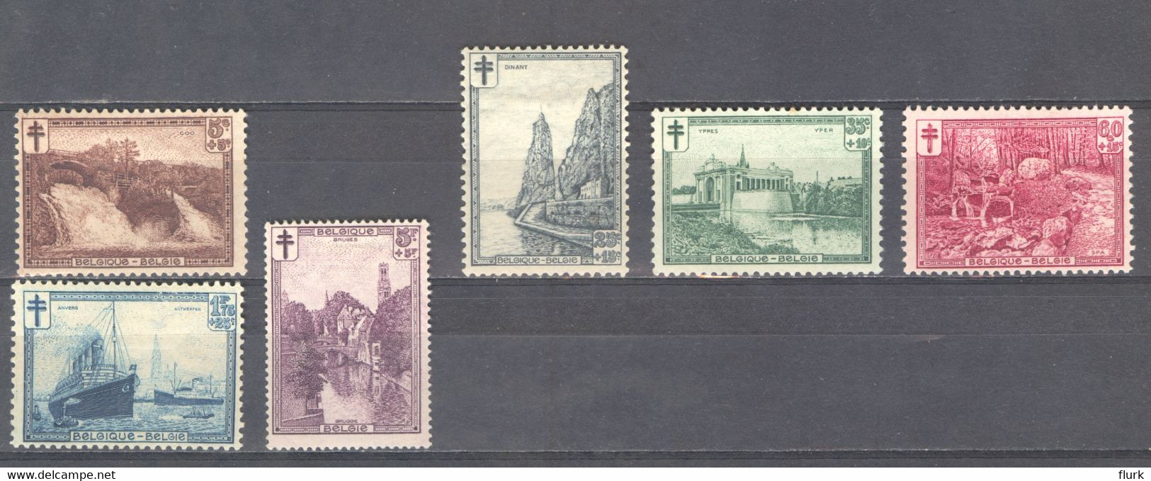 België Nr 293-298 X Cote €50 Perfect - Ongebruikt