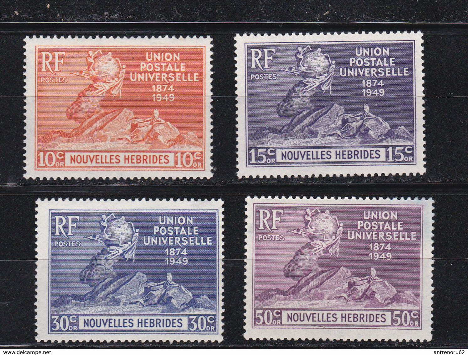 STAMPS-NEW-HEBRIDES-1949-UNUSED-MNH**-SEE-SCAN-SET - Unused Stamps