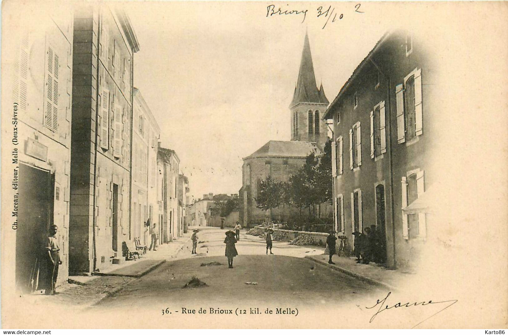 Brioux * Rue Du Village * Villageois - Brioux Sur Boutonne