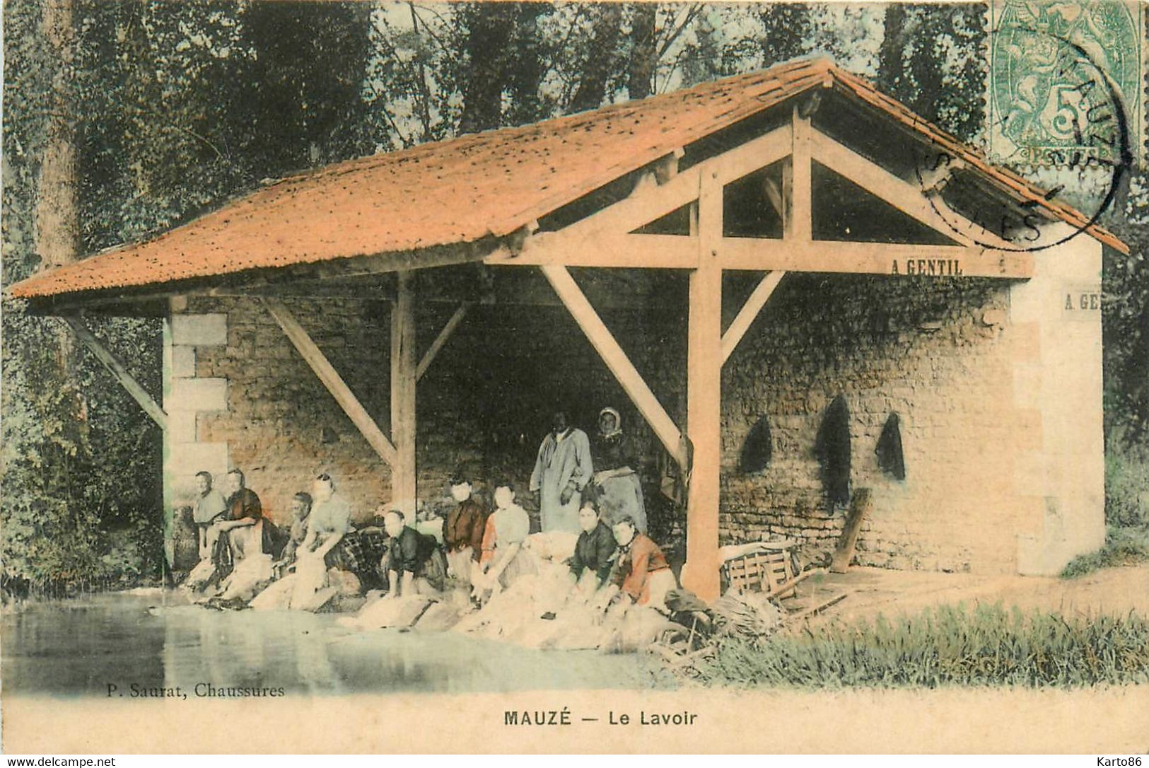 Mauzé * Vue Sur Le Lavoir * Laveuses Lavandières - Mauze Sur Le Mignon