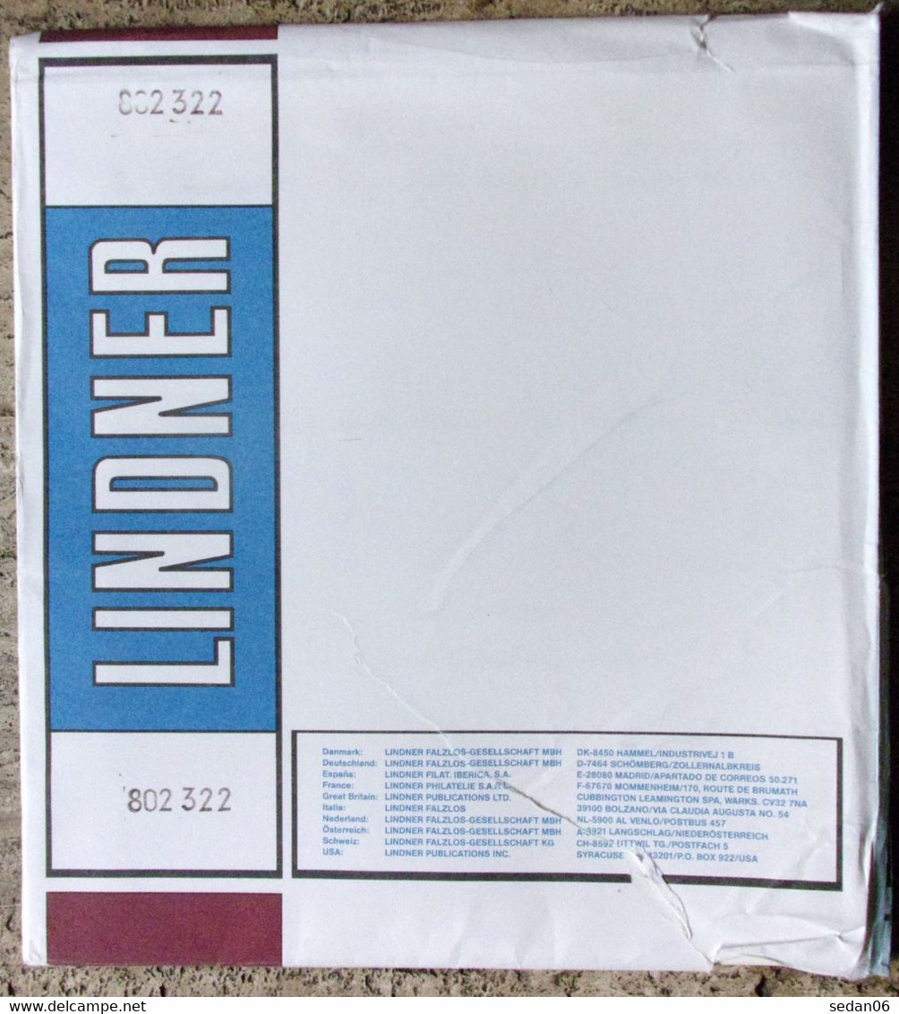 Lindner - Feuilles NEUTRES LINDNER-T REF. 802 322 P (3 Bandes) (paquet De 10) - Voor Bandjes