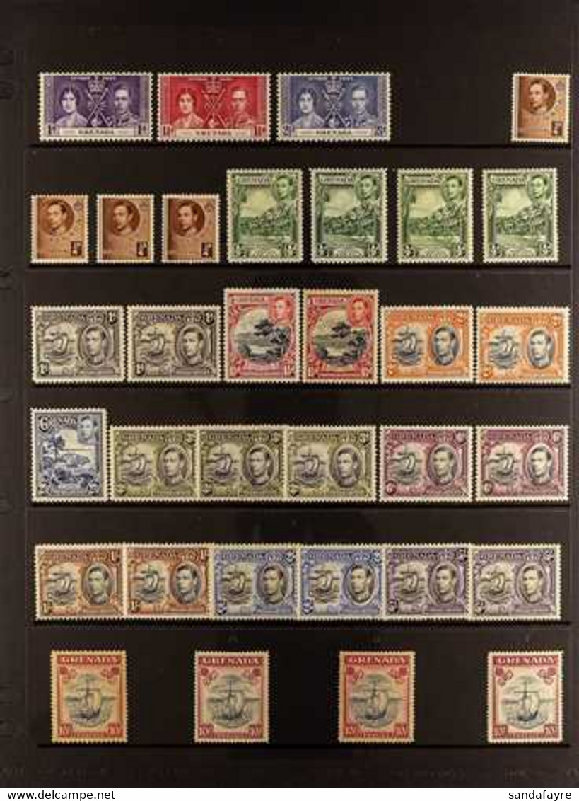 1937-52 COMPREHENSIVE KGVI MINT COLLECTION An Extensive Collection Presented On Protective Pages That Includes A Complet - Grenade (...-1974)