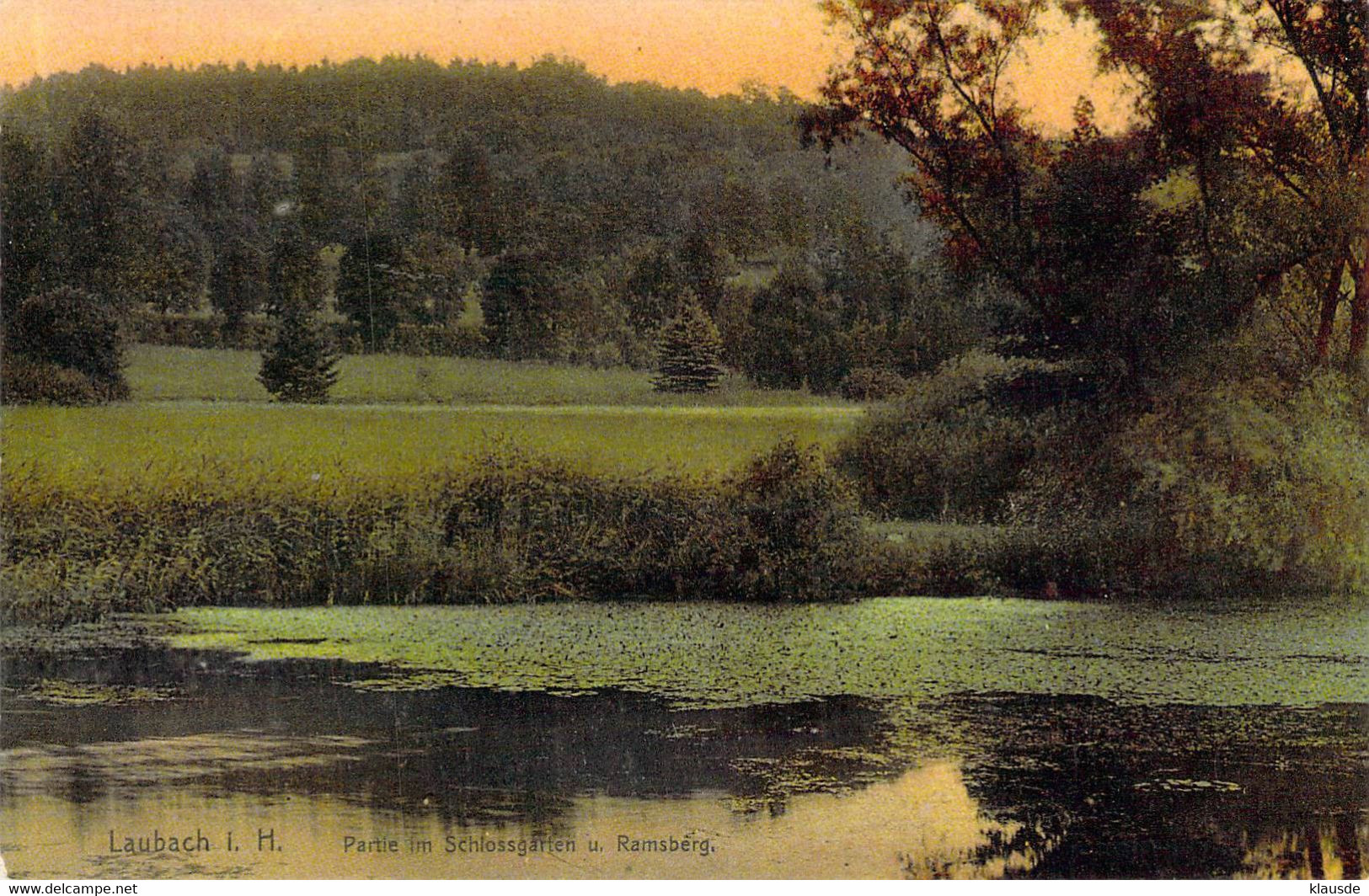 Laubach - Partie Im Schlossgarten U.Ramsberg - Laubach