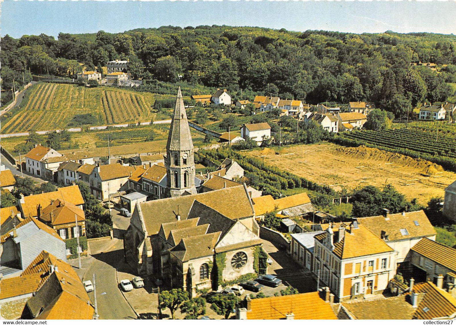 78-ORGEVAL-VUE SUR L'EGLISE - Orgeval