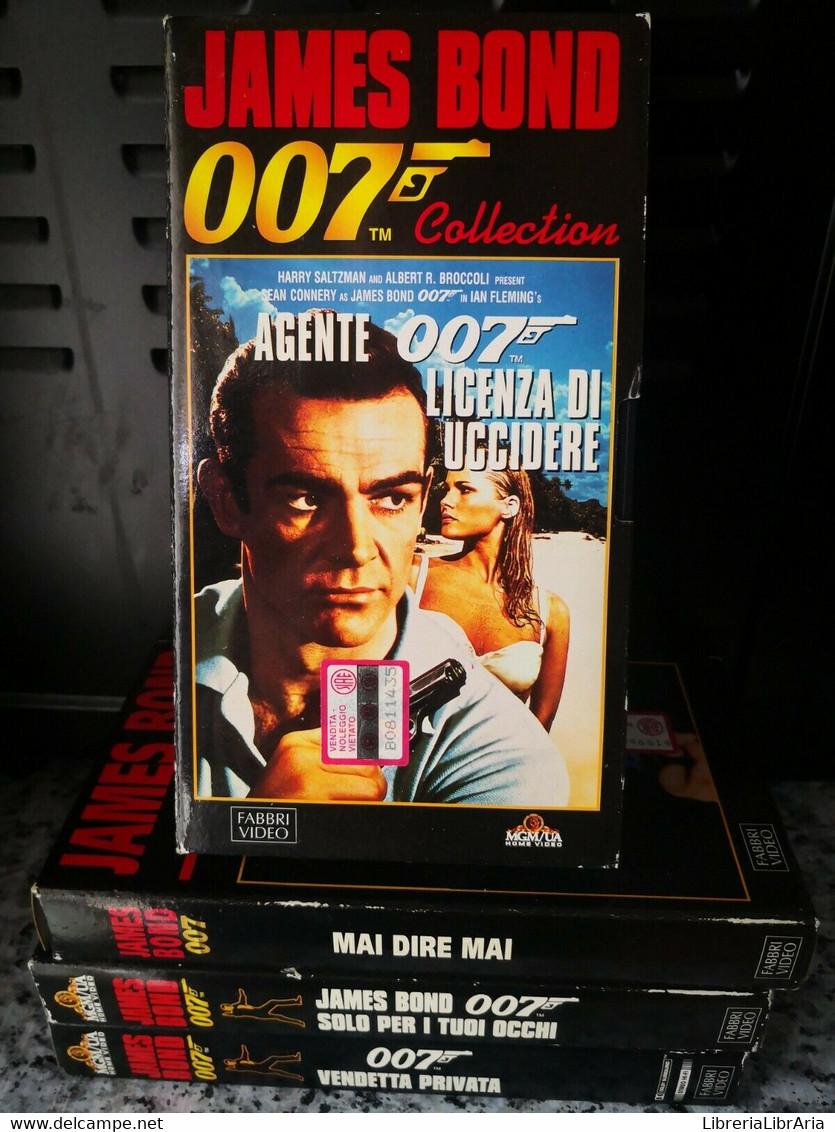 Lotto Di 4 Vhs Di James Bond 007 - Vhs 1983 - Fabbri Video -F - Lotti E Collezioni