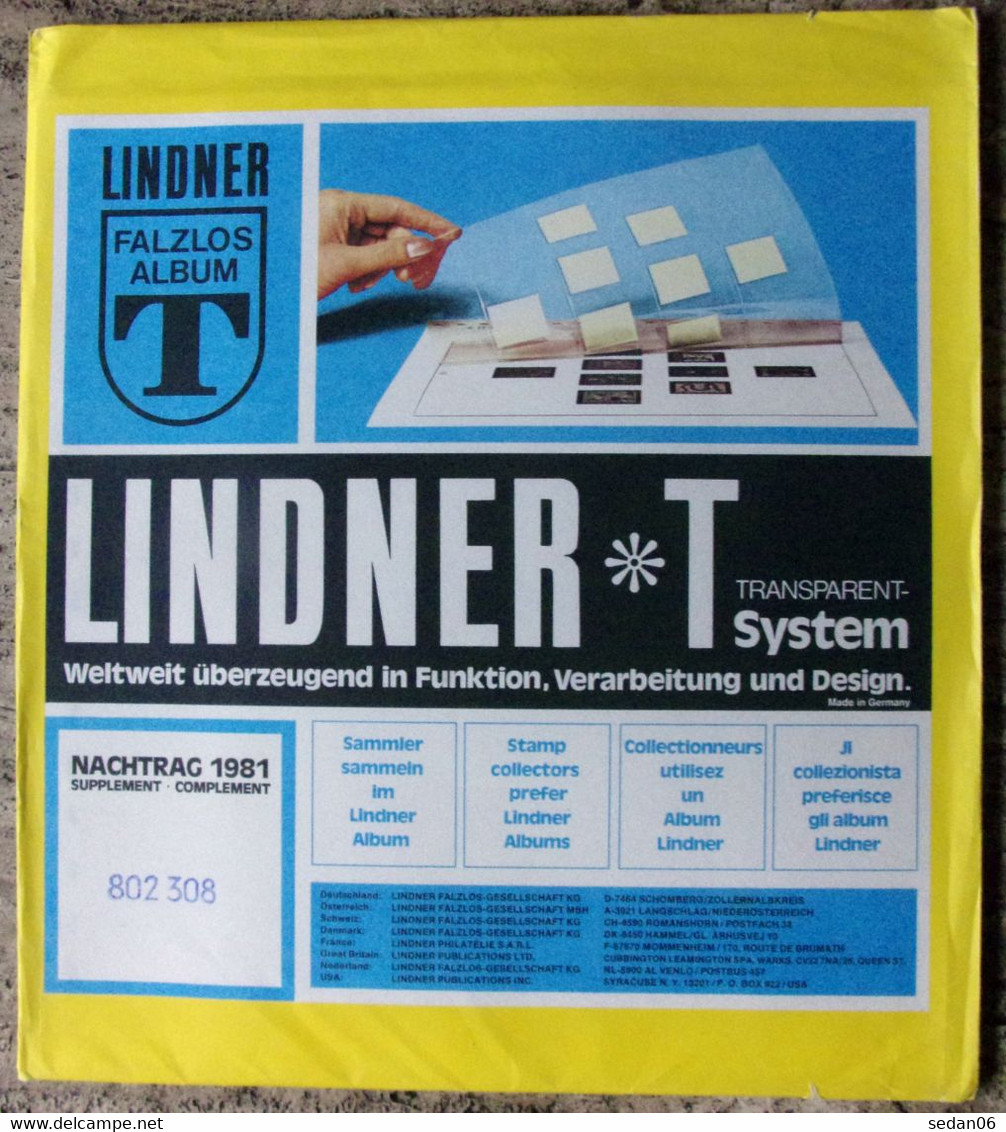 Lindner - Feuilles NEUTRES LINDNER-T REF. 802 308 P (3 Bandes) (paquet De 10) - For Stockbook