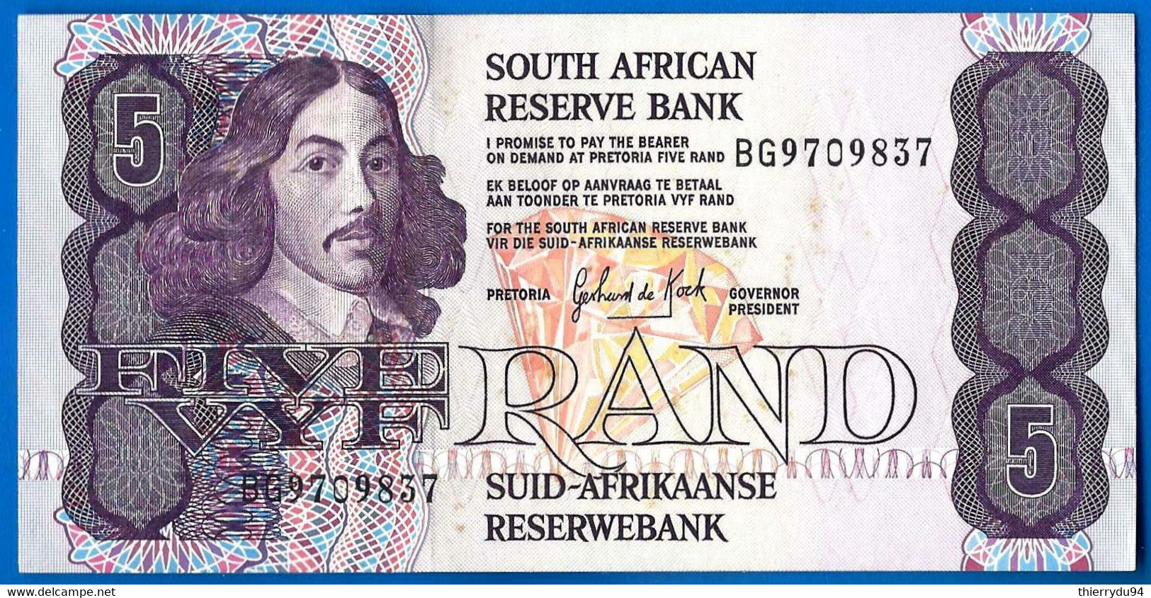 Afrique Du Sud 5 Rand 1989 En Anglais South Africa Paypal Bitcoin OK! - Afrique Du Sud