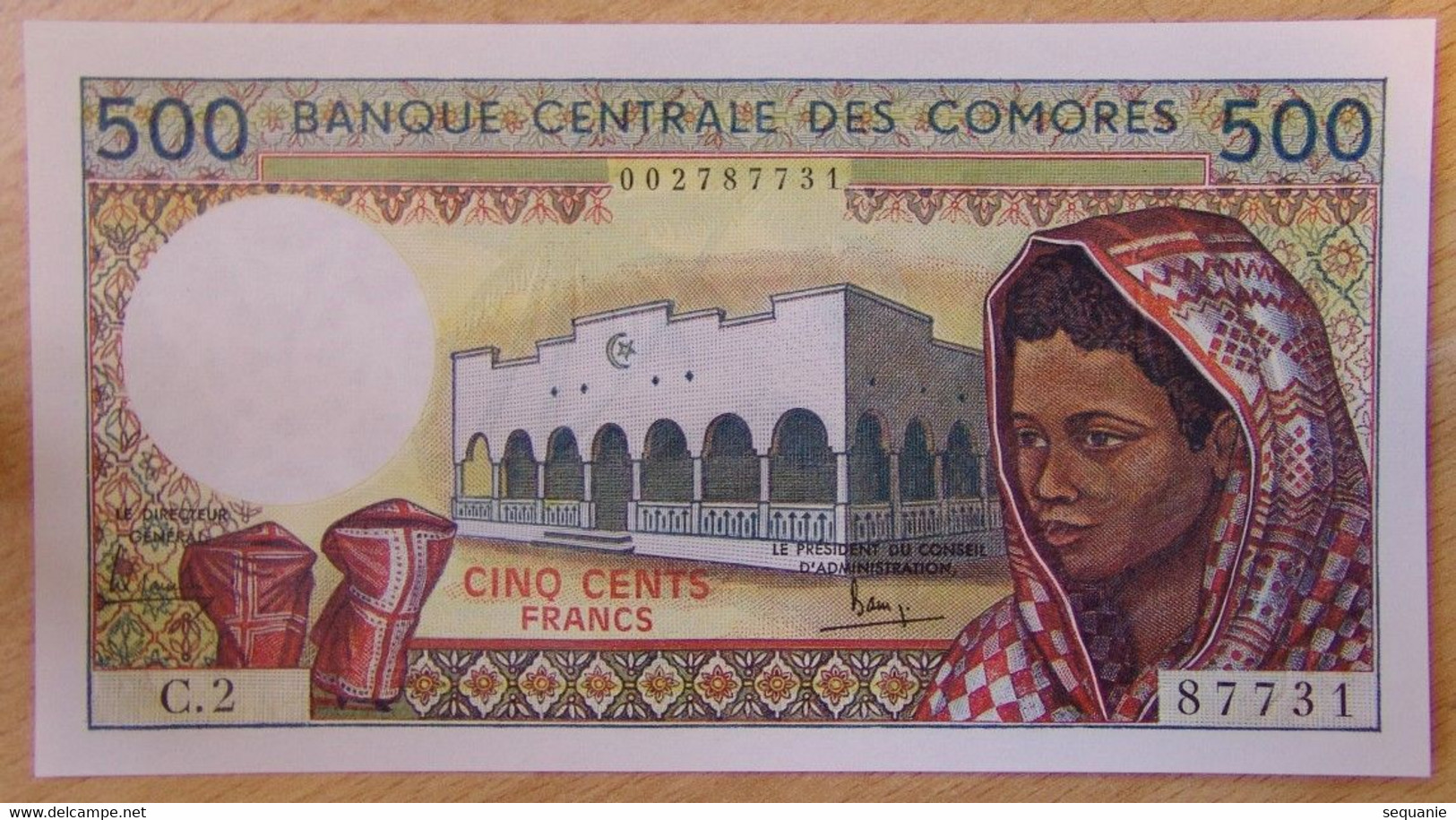 Les Comores - 500 Francs ND (1976) Banque Centrale Des Comores - Comoren