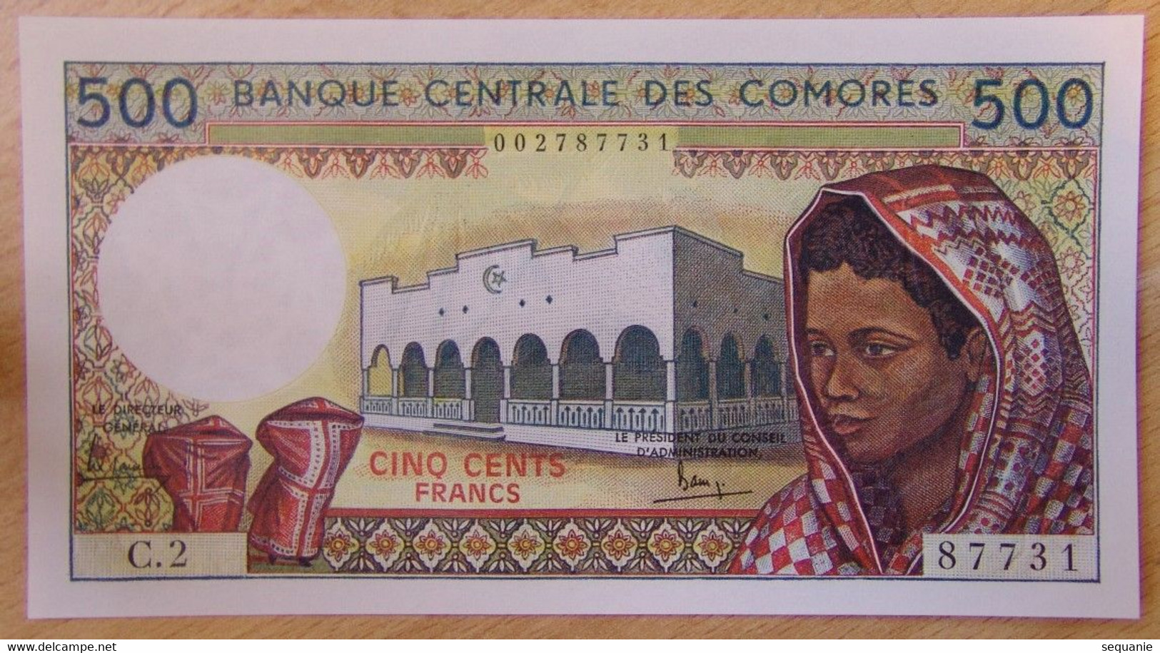 Les Comores - 500 Francs ND (1976) Banque Centrale Des Comores - Comores