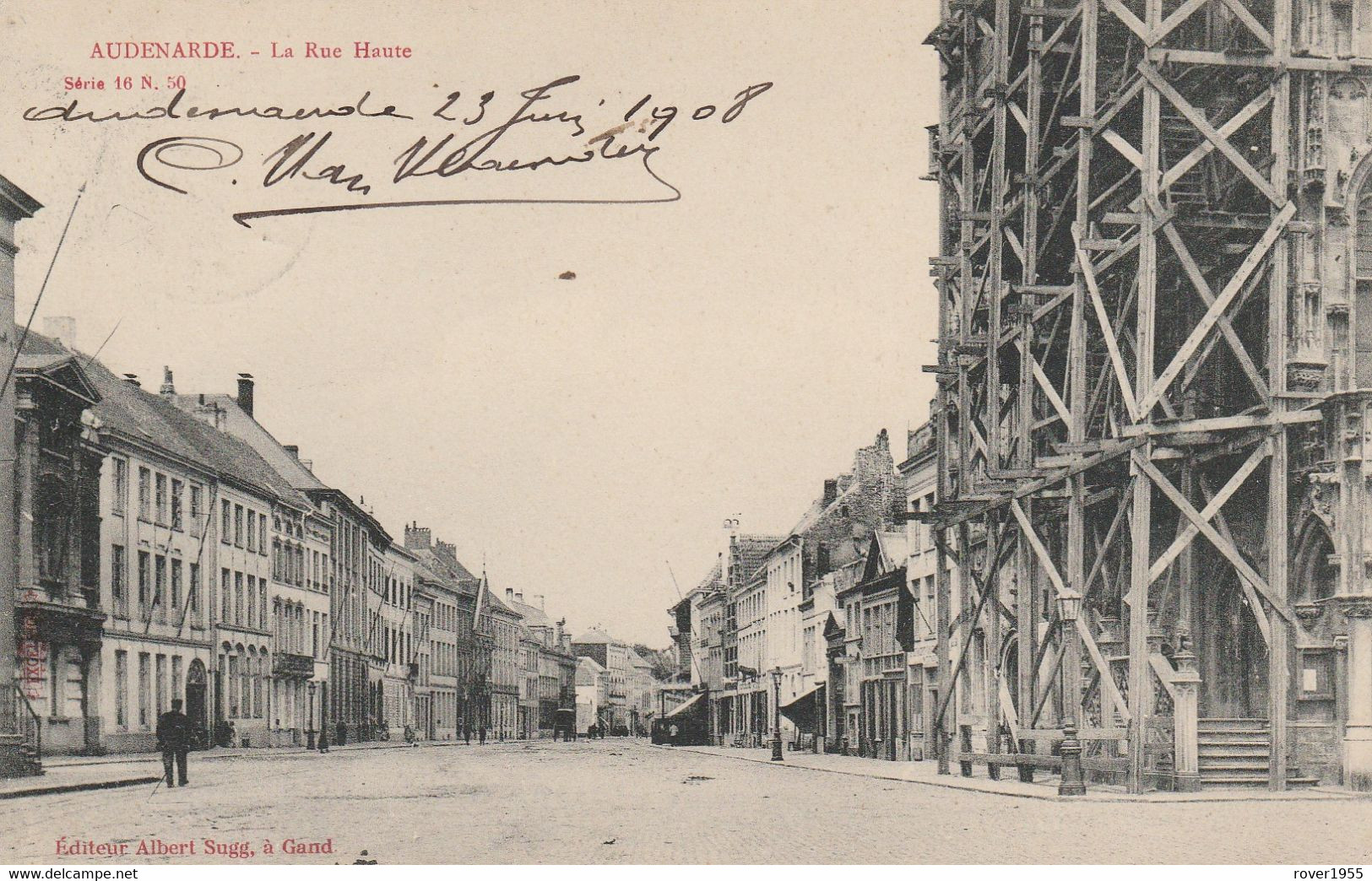 Oudenaarde - Audenarde La Rue Haute - Uitg. Albert Gand  Série 16 N 50 - Oudenaarde