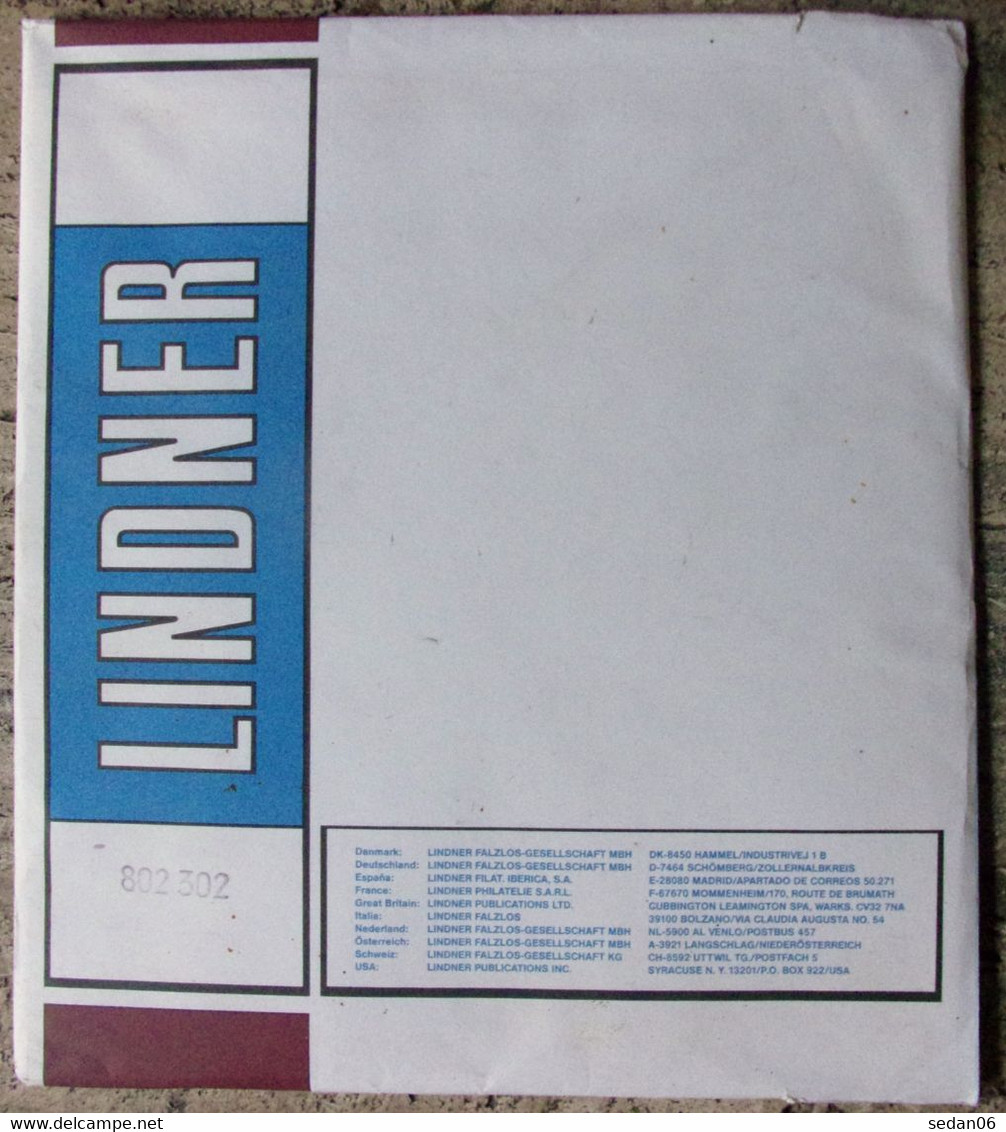 Lindner - Feuilles NEUTRES LINDNER-T REF. 802 302 P (3 Bandes) (paquet De 10) - A Nastro