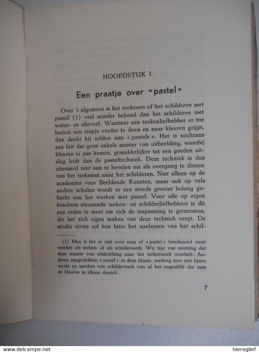 PASTEL Handleiding Bij Het Pastelteekenen Door H. ERREMES Techniek Materiaal Licht Kleuren Stilleven Landschap Portret - School