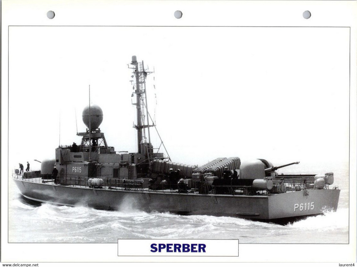 (25 X 19 Cm) (29-9-2021) - V - Photo And Info Sheet On Warship -  Germany Navy - Sprerber - Bateaux