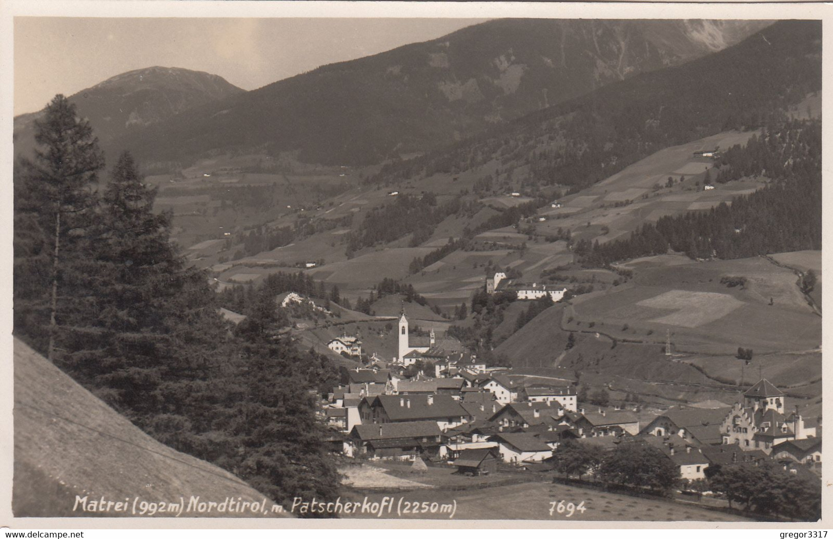 A2) MATREI - Nordtirol M. Patscherkofl - Tolle Haus Details U. Kirche Im Hintergrund ALT - Matrei Am Brenner