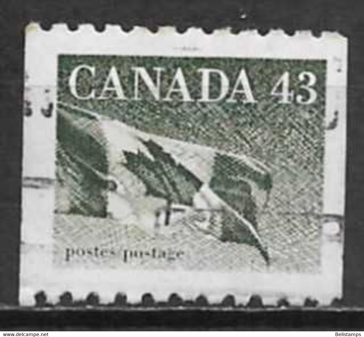 Canada 1992. Scott #1395 (U) Flag - Rollen