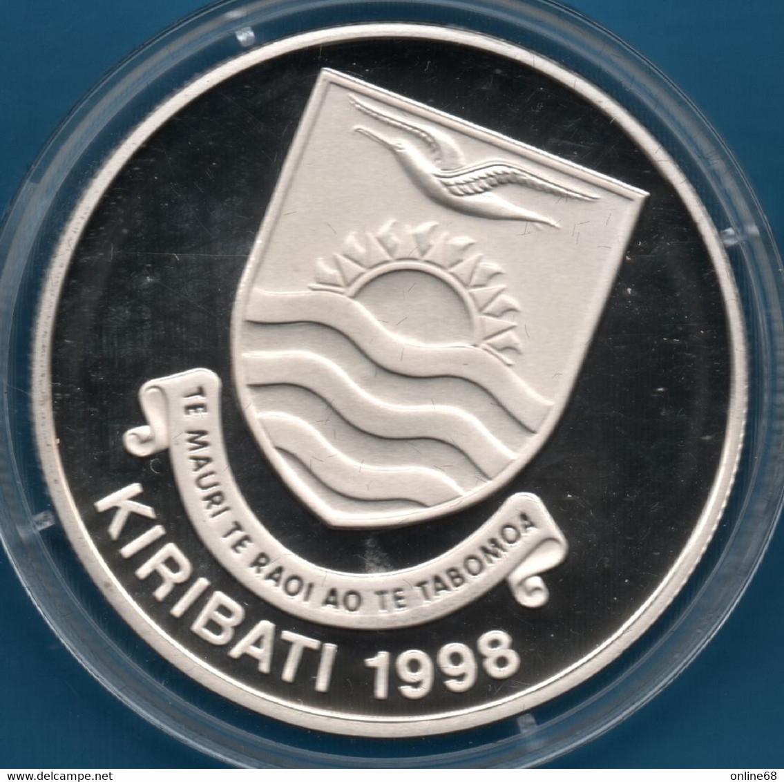 KIRIBATI 5 DOLLARS 1998 Argent 925‰ Silver  PROOF WHALING-SHIP POTOMAC 1843 Baleine - Kiribati