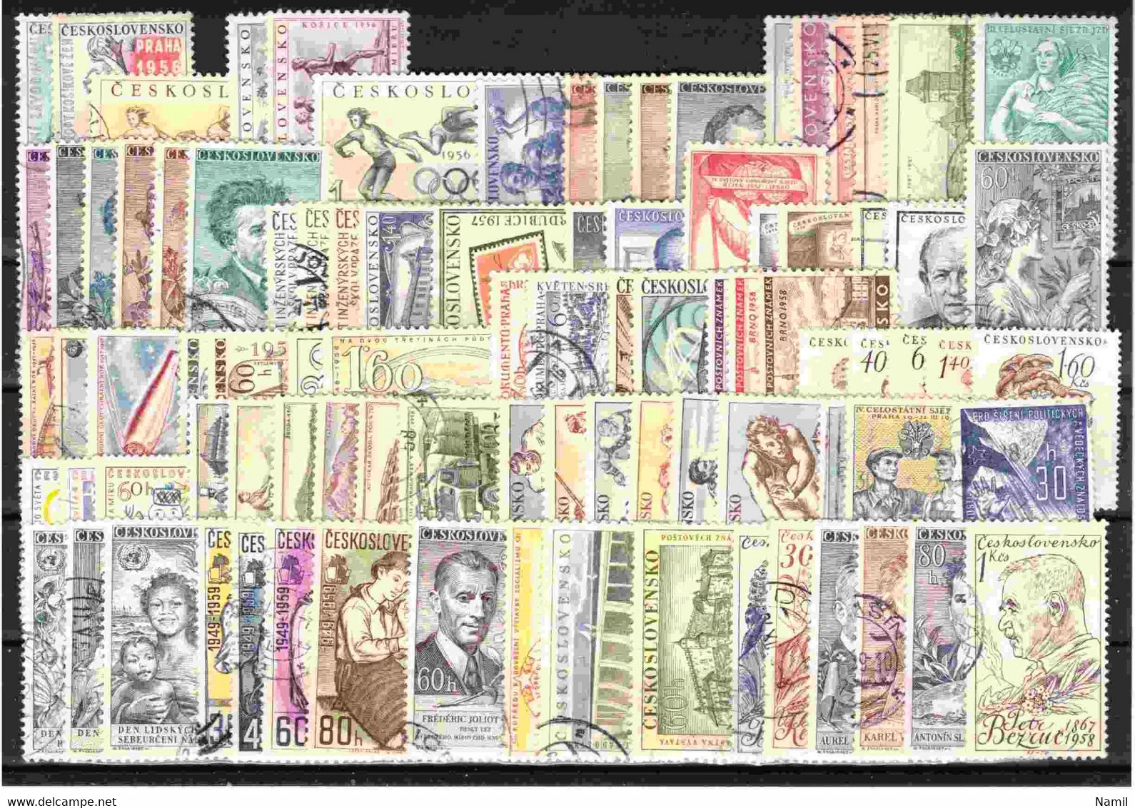 Tchécoslovaquie 1956-1959 Lot Avec Timbres Obliteré - Collections, Lots & Series