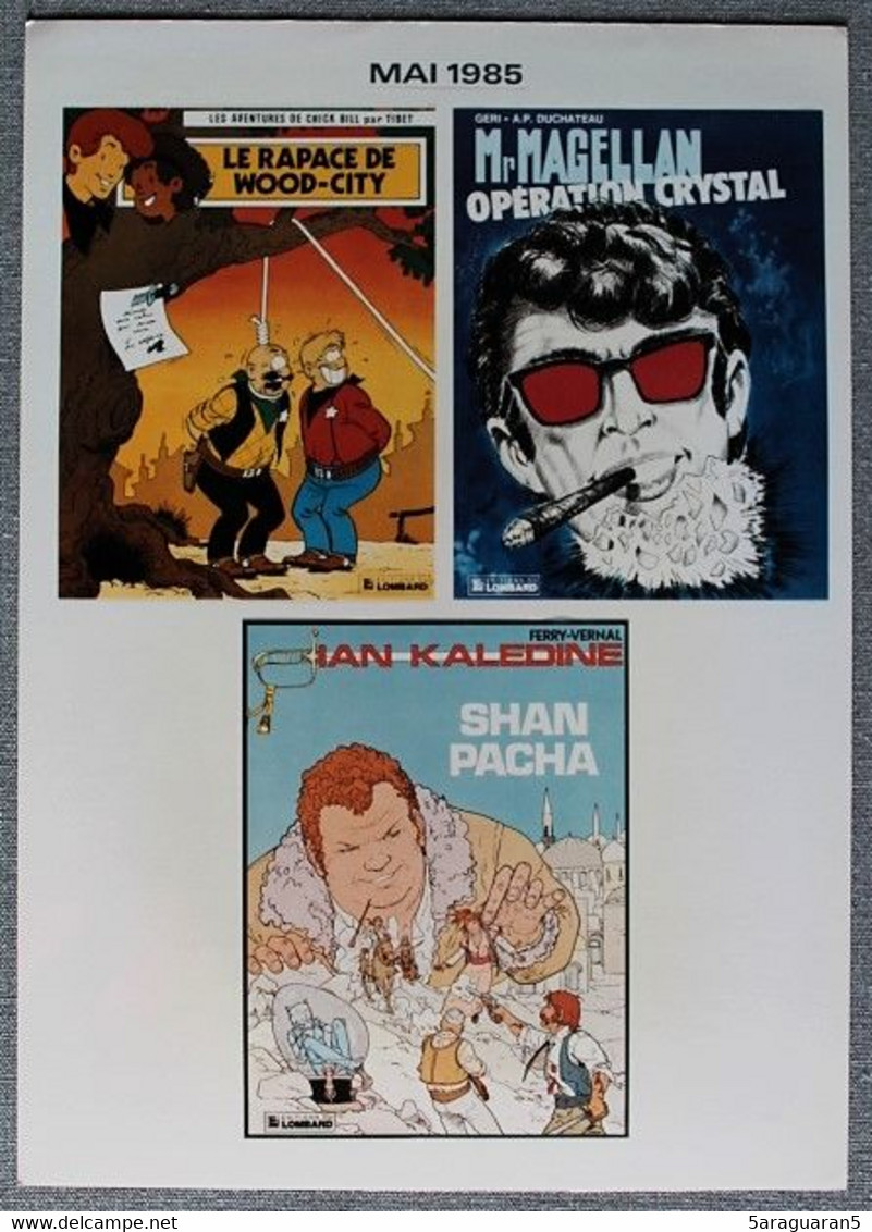 BD - Planche Publicitaire / Librairie - Chick Bill / Mr Magellan / Ian Kaledine - Presseunterlagen