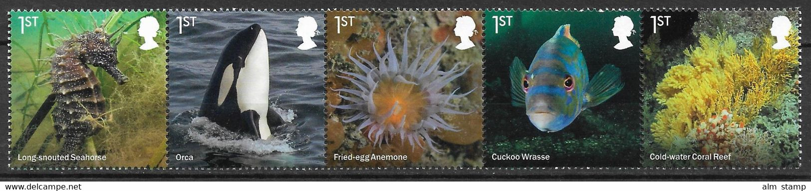 2021  GROSSBRITANNIEN    Mi.4795-4804 **MNH  Leben An Der Küste Und Im Meer - Ohne Zuordnung