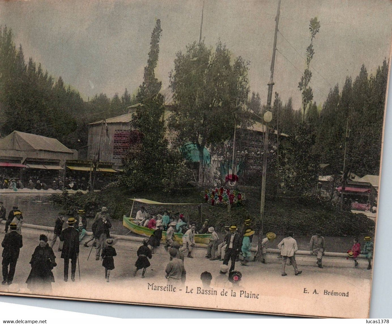 13 / MARSEILLE / LE BASSIN DE LA PLAINE / TRES JOLIE CARTE COLORISEE - Cinq Avenues, Chave, Blancarde, Chutes Lavies