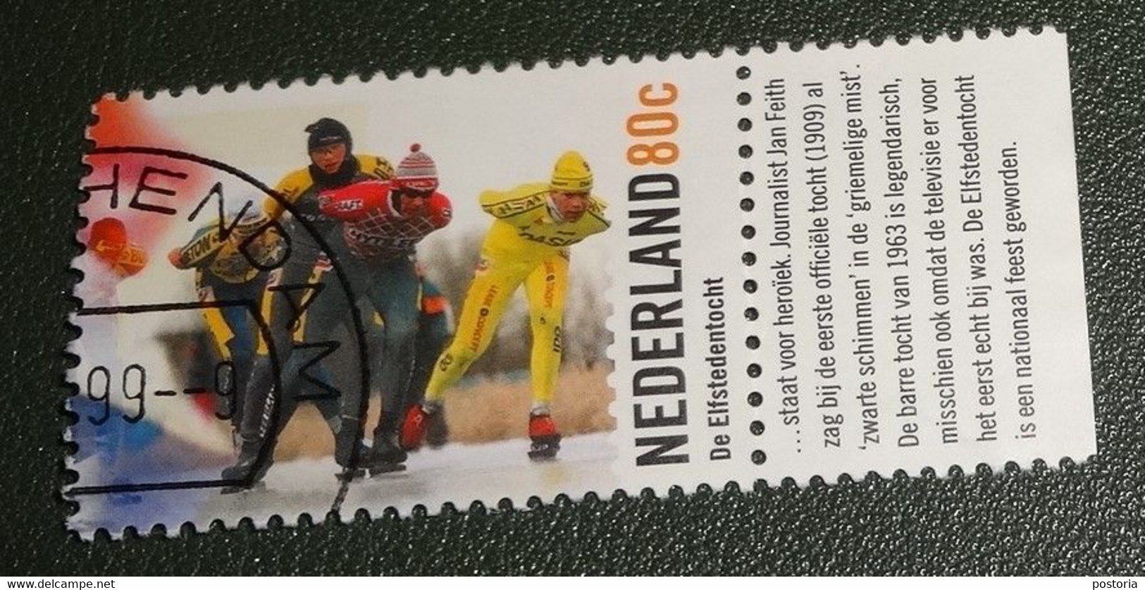 Nederland - NVPH - 1851 - 1999 - Gebruikt - Cancelled - Hoogtepunten 20e Eeuw - Elfstedentocht - Tab - Used Stamps