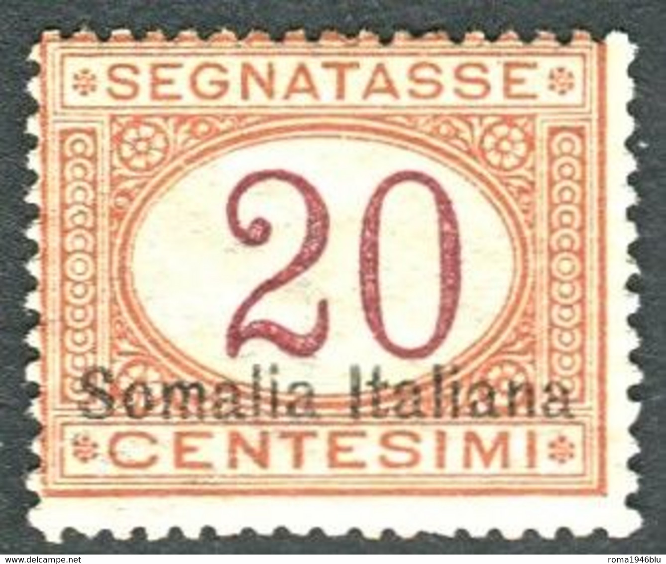 SOMALIA 1920 SEGNATASSE 20 CENT.  ** MNH - Somalië