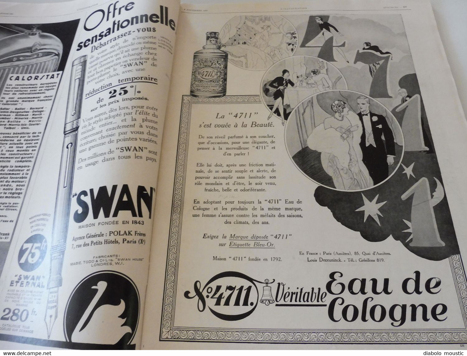 1929 :Hanoï,Han-Tchéou ;Belgique; Poilus d'Orient Yougoslavie; Salon TSF; Meiji-Temio à Tokio; Misères de St-Denis ; Etc