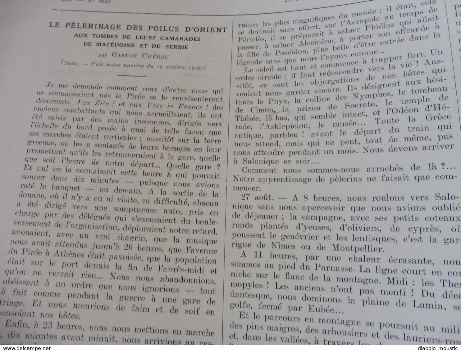 1929 :Hanoï,Han-Tchéou ;Belgique; Poilus d'Orient Yougoslavie; Salon TSF; Meiji-Temio à Tokio; Misères de St-Denis ; Etc