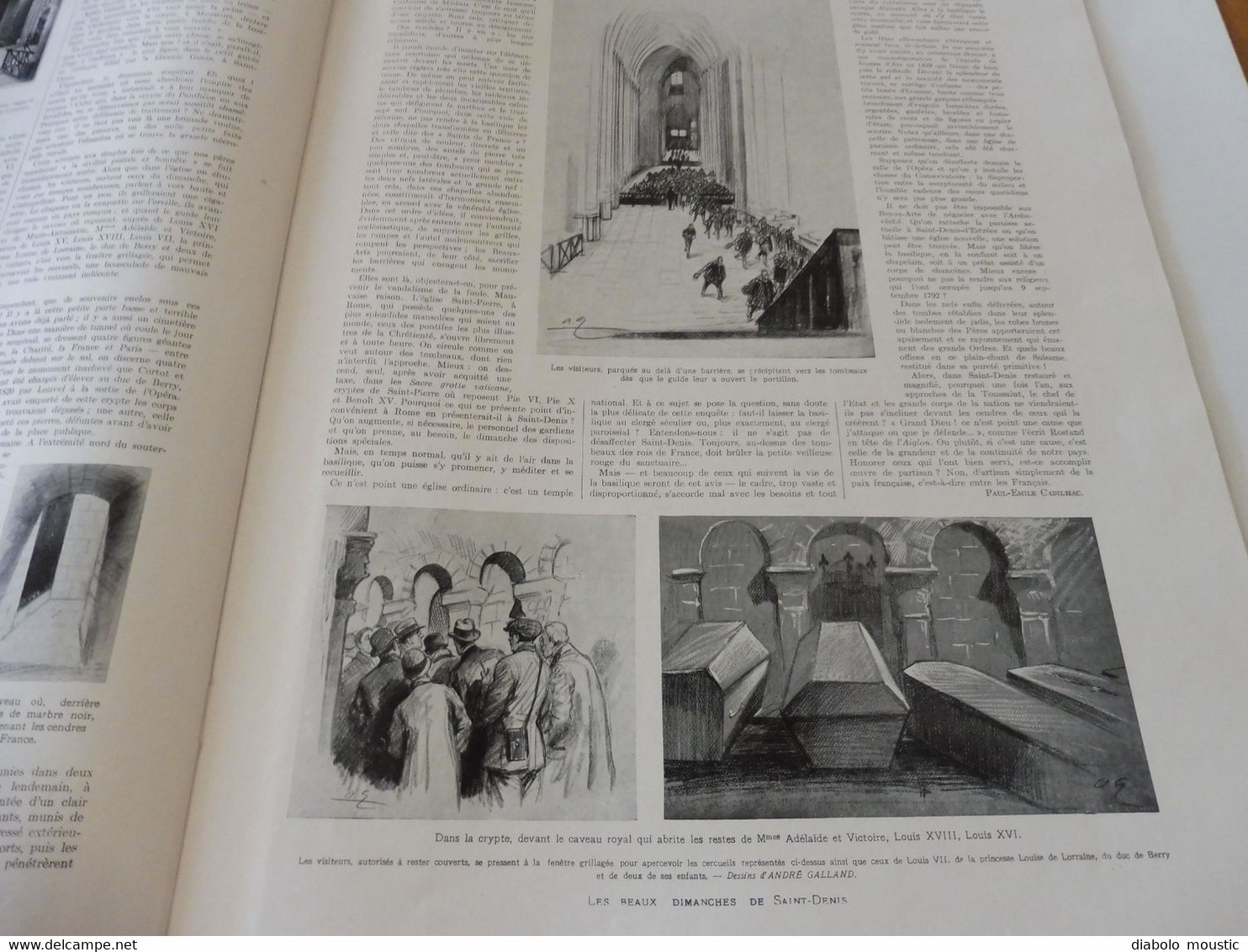 1929 :Hanoï,Han-Tchéou ;Belgique; Poilus d'Orient Yougoslavie; Salon TSF; Meiji-Temio à Tokio; Misères de St-Denis ; Etc