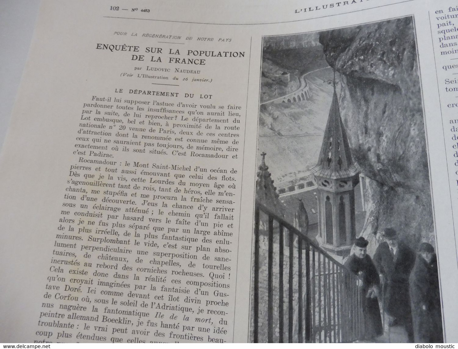 1929 :Tunnel sous la Manche;LOT (Rocamadour,Beaumat,.);Utrecht;Medical-Center USA; Train bleu Calais-Nice;Music-Hall;Etc