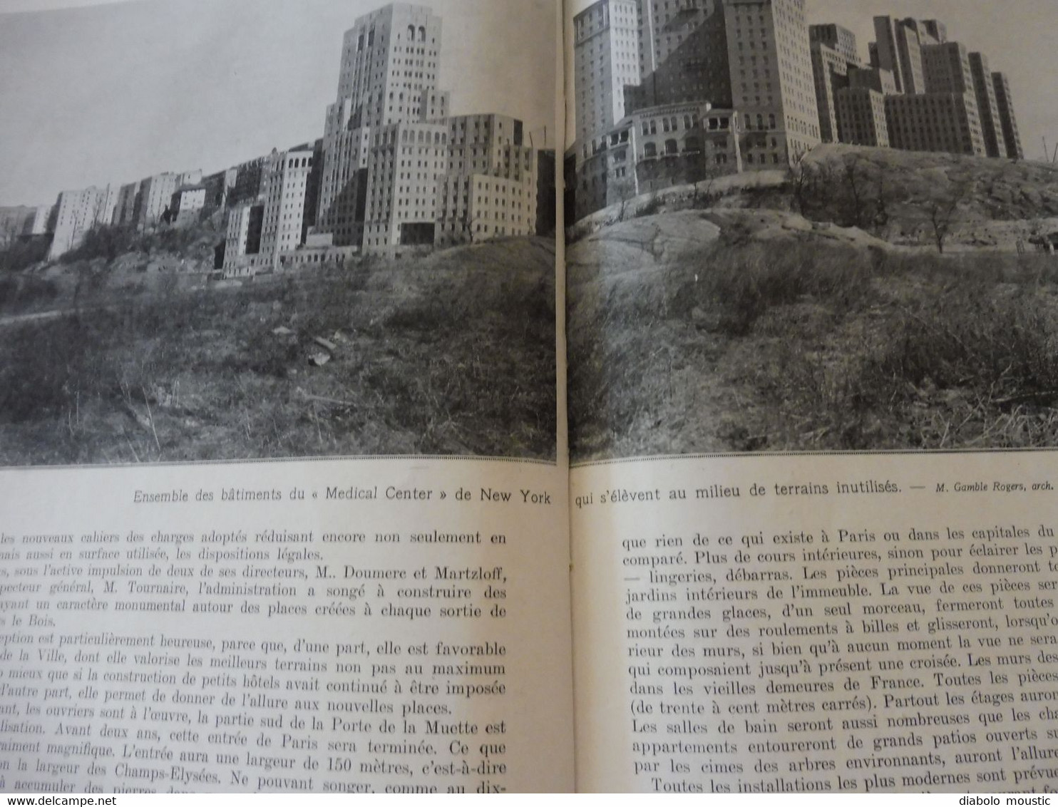 1929 :Tunnel sous la Manche;LOT (Rocamadour,Beaumat,.);Utrecht;Medical-Center USA; Train bleu Calais-Nice;Music-Hall;Etc